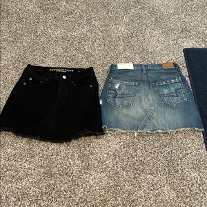 American Eagle Hugh Rise Jean Skirt